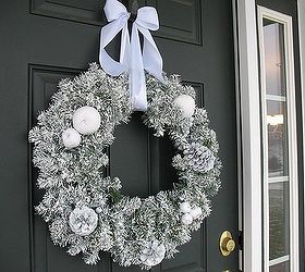 winter wreath, christmas decorations, crafts, seasonal holiday decor, wreaths, A winter wreath to last well past Christmas