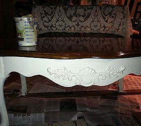 my first attempt at chalk paint, chalk paint, painted furniture, shabby chic