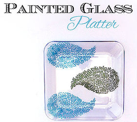 diy painted glass platter tutorial, crafts, So easy You can get further instructions on my blog post