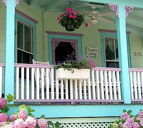 beautiful and colorful cape may front porches, curb appeal
