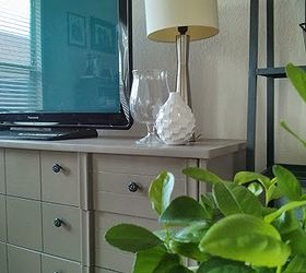 using a dresser as a tv console, painted furniture, repurposing upcycling