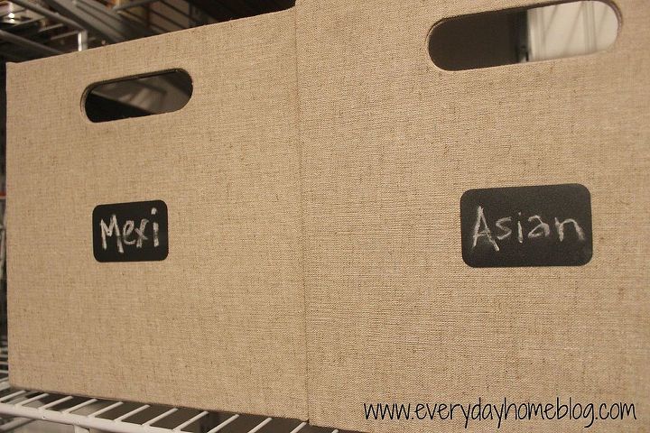 operation organize pantry organizing amp diy chalkboard pantry tags, closet, organizing, More baskets and chalkboard labels from Leen the Graphics Queen