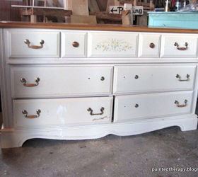 give that boring furniture a shine with a faux zinc finish, painted furniture, the Before