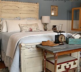 second guest bedroom reveal, bedroom ideas, home decor, Eastlake bed painted in AS chalk paint