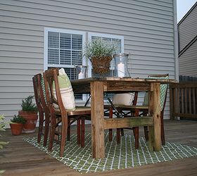 diy outdoor table from reclaimed decking, diy, how to, outdoor furniture, painted furniture, woodworking projects