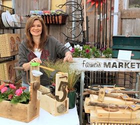 it was a perfect garden party at the hometalk meetup milner, container gardening, gardening, Donna from FunkyJunkInteriors was looking gorgeous as always She shared tips on junking AND blogging with the group Find more from her here