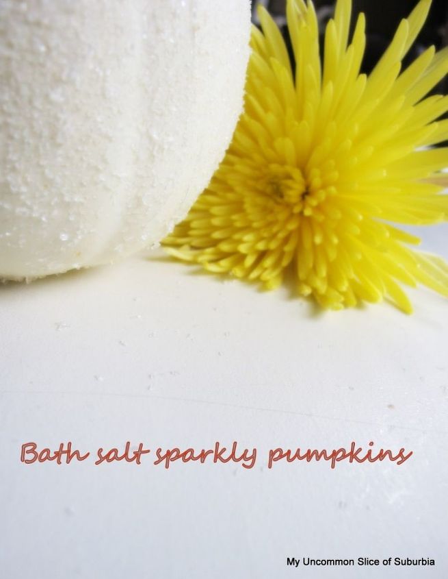 sparkly pumpkins using bath salts, crafts, decoupage, seasonal holiday decor, Pretty Sparkle Pupkin