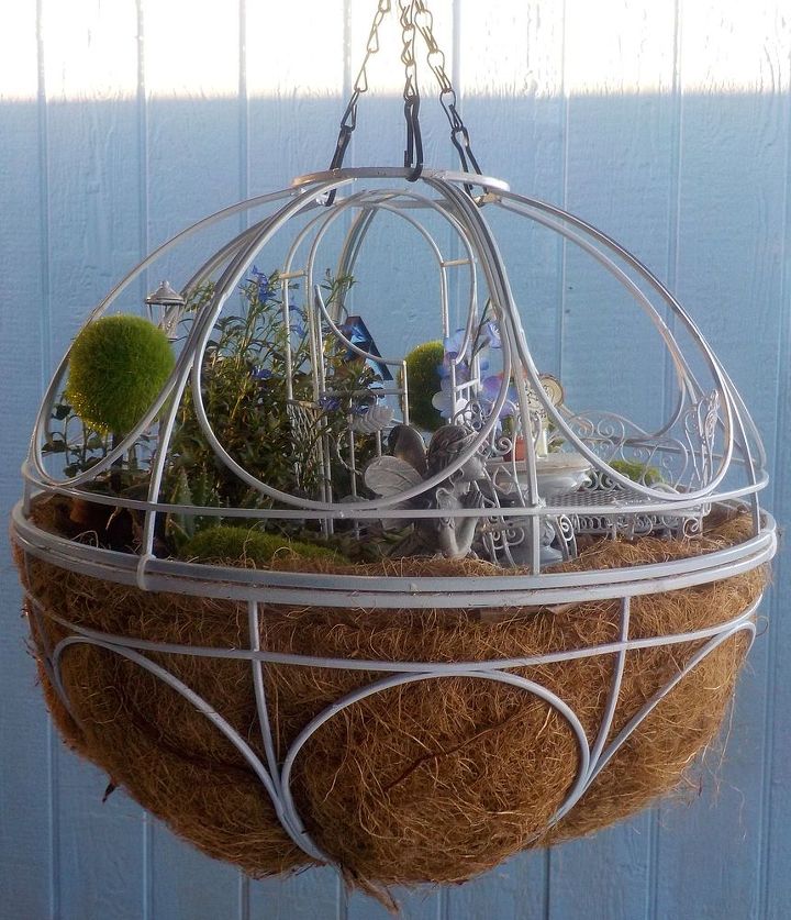 hanging basket ball, crafts, gardening