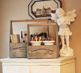10 ways to add farmhouse french to your home, crafts, home decor, set of French wood caddies from Antique Farmhouse 32