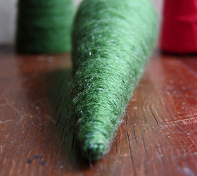diy christmas tree cones, crafts, seasonal holiday decor, Making these Christmas tree cones doesn t require a lot of supplies or effort