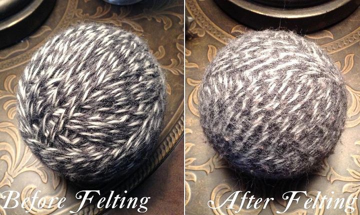 diy wool dryer balls eco friendly chemical free, cleaning tips, crafts, They will shrink a bit after felting Please read full post for full instructions