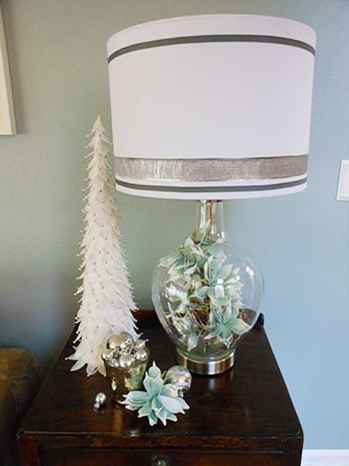 hometalk lamps plus holiday design challenge winter wonderland, Como criar uma l mpada do pa s das maravilhas de inverno