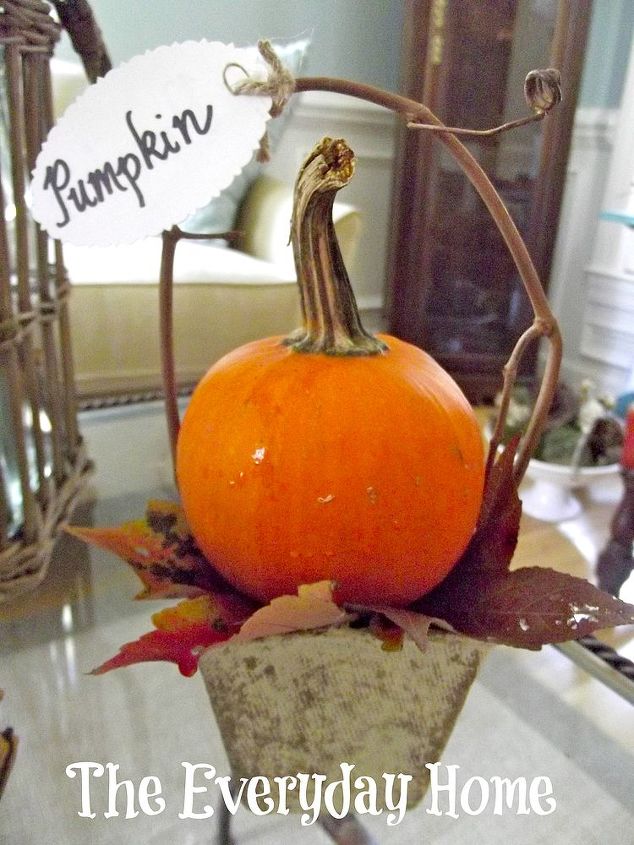 pumpkin basket how to buffet markers or personalized placecards, crafts, seasonal holiday decor, thanksgiving decorations