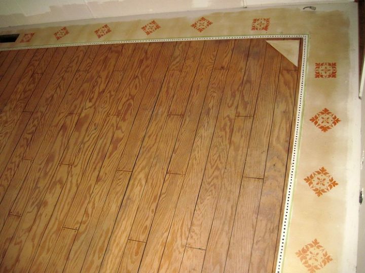 painted floor a 1964 single wide mobile home make over