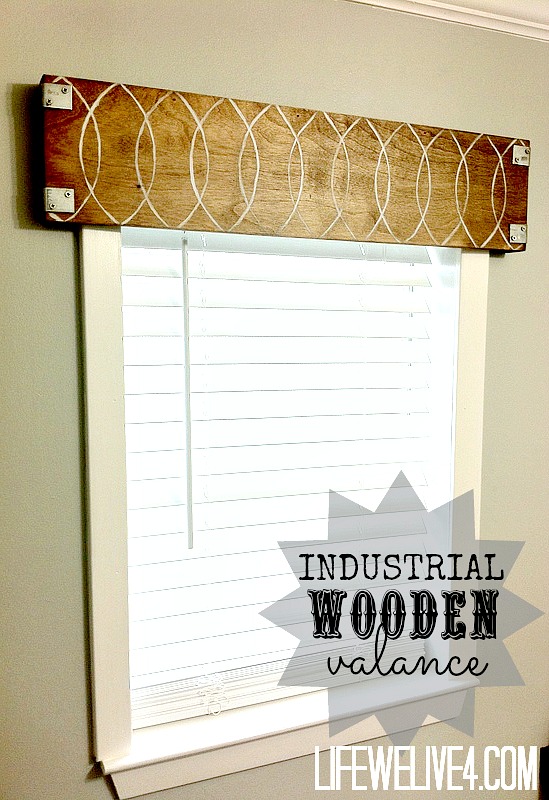 industrial wooden valence, diy, woodworking projects