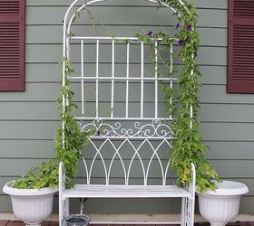 summer gardens in wisconsin, flowers, gardening, The garden arch is the focal point of the front porch where I do floral arrangements for each seasons