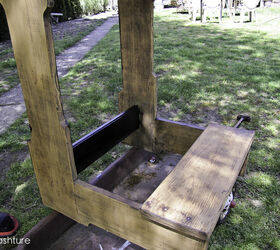 prayer kneeler into a mens valet, painted furniture, repurposing upcycling, sanded