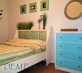 guest bedroom with charleston s c inspiration, bedroom ideas, home decor, painted furniture
