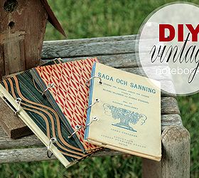 recycling books diy vintage notebooks, crafts, recycled DIY vintage notebooks