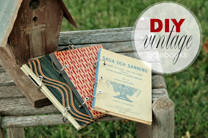 recycling books diy vintage notebooks, crafts, recycled DIY vintage notebooks