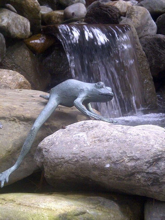 just a cool frog ornament, ponds water features