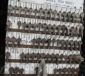 old keys and wind chimes, crafts, gardening, Old keys my husband is hoarding
