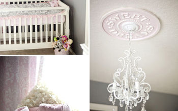 Shabby Chic Nursery in Gray and Pink