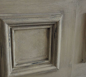 chalk painted fireplace mantel, ASCP Country Grey Old White French LInen with Dust of Ages and waxes