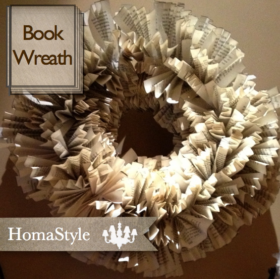 old book wreath, crafts, wreaths, Old Book Wreath