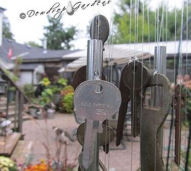 old keys and wind chimes, crafts, gardening