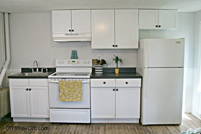 a 2012 diy recap, crafts, home decor, apartment renovation Rustoleum cabinet and countertop transformations