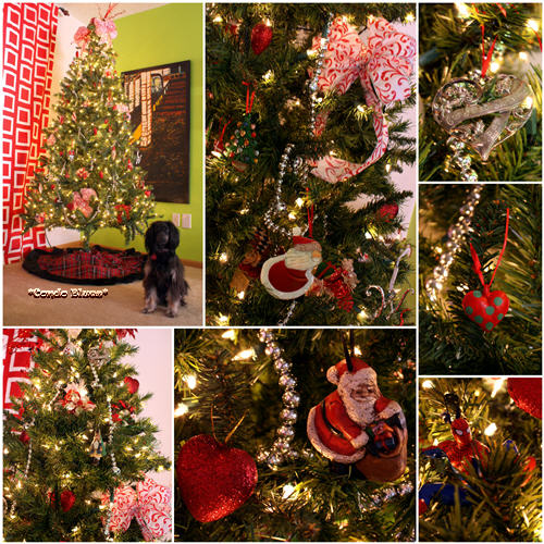 house of love christmas house tour, seasonal holiday d cor, Danish Christmas hearts with red and green Christmas tree ornaments