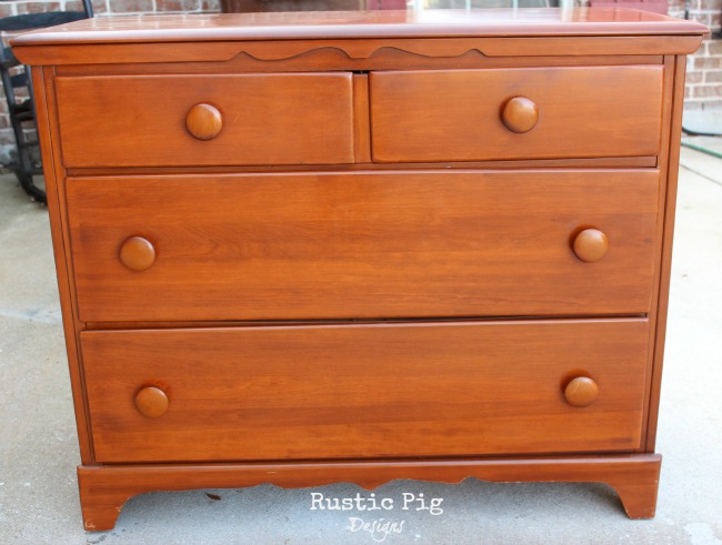 a dresser fit for boys, bedroom ideas, painted furniture, rustic furniture, The before what a difference