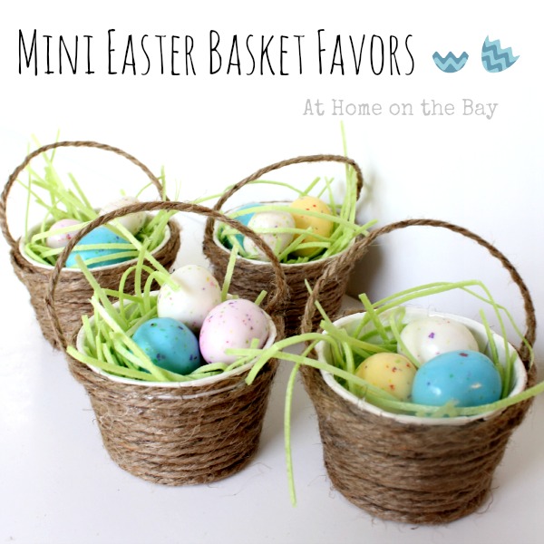 mini easter basket favors, crafts, Make mini Easter basket favors for you guests