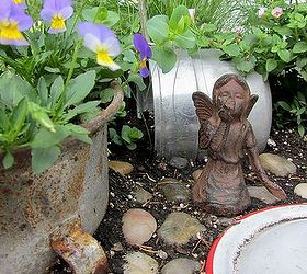 kitchen fairy garden, gardening, repurposing upcycling