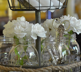 my casual elegant mason jar centerpiece, crafts, home decor, mason jars, repurposing upcycling