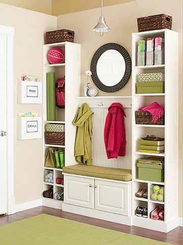 how about redecorating the entry in 1 hour using what you already own, doors, foyer, home decor