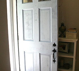 a whole new front door just add spray paint and paint, curb appeal, doors, painting