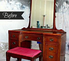 Yellow Antiqued Vanity | Hometalk