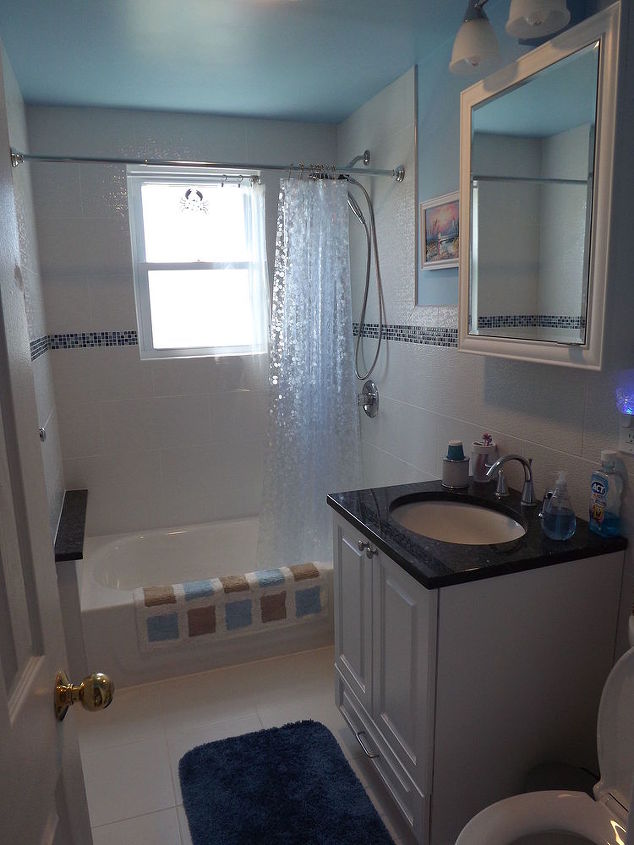 before after photos of my upstairs bath remodel, bathroom, remodeling