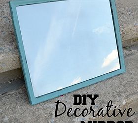 diy decorative mirror, repurposing upcycling