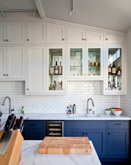 two toned kitchen cabinets are the best of both worlds