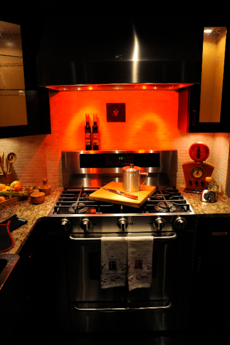 hey guys these are photos of my renovation for cbs better mornings atlanta shoot, home decor, another look at stove w heat lamps on