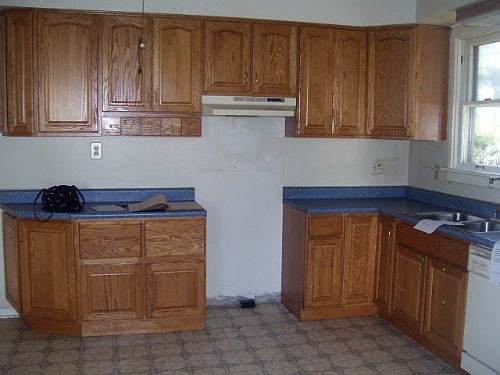 we re in the process of transforming our kitchen on a budget to fit our style we, home improvement, kitchen backsplash, kitchen design, kitchen island, Kitchen before
