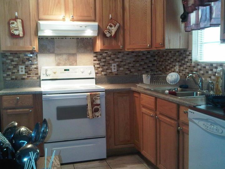 q our duplex remodel in amp out, doors, home decor, kitchen backsplash, kitchen design, tiling, Added tiles on the wall