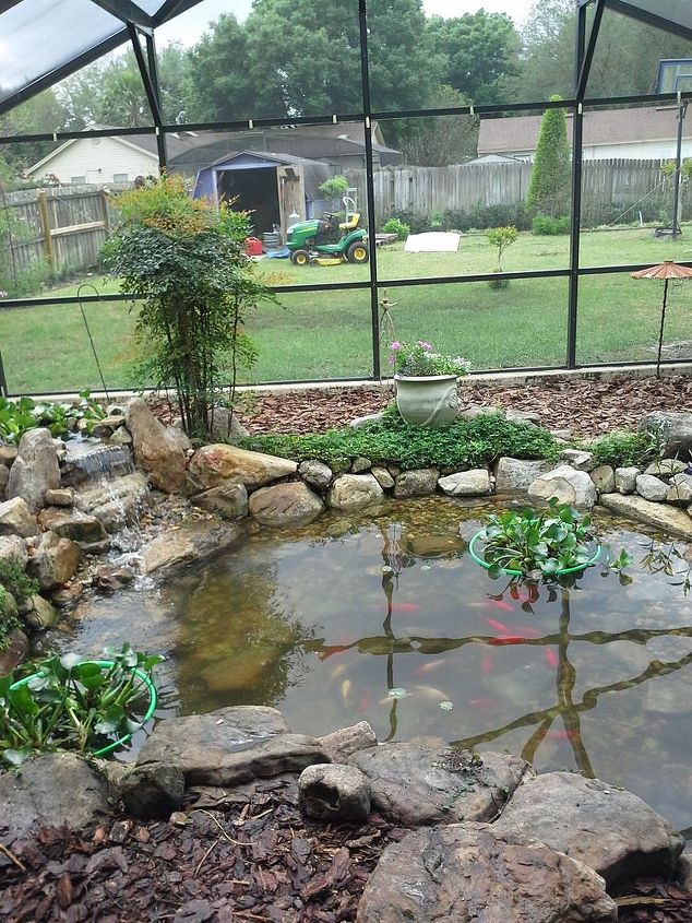 koi pond done by thepondmonster, outdoor living, ponds water features