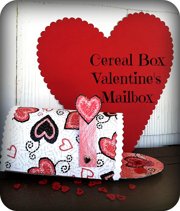 valentine s mailbox, crafts, valentines day ideas, cover with scrapbook paper for a cute mailbox