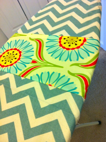 scrap fabric ironing board makeover, crafts, laundry rooms
