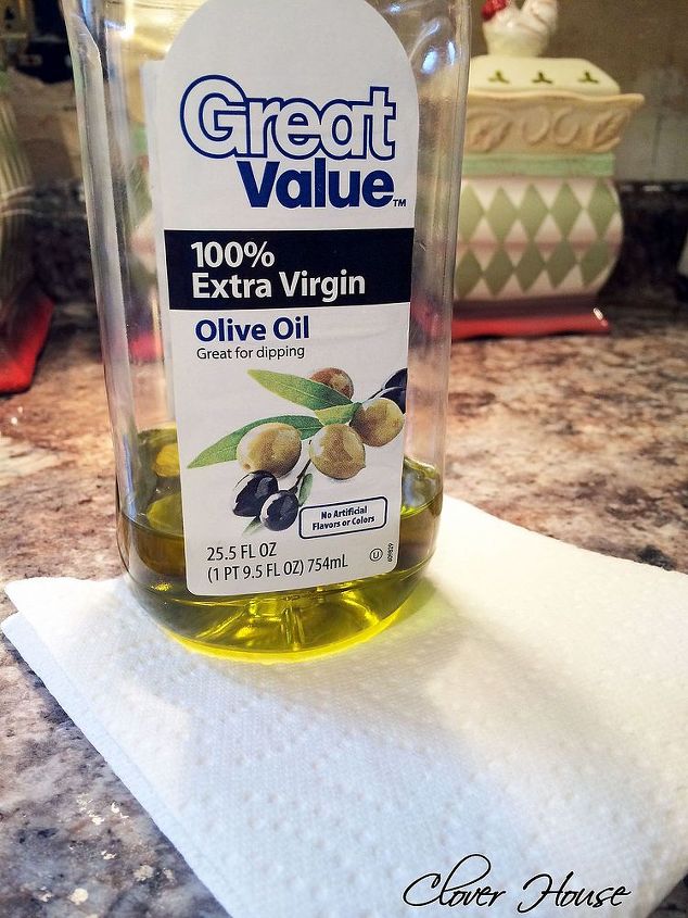 haz que tu fregadero de acero inoxidable brille mi ingrediente natural secreto, Ingrediente secreto Aceite de oliva