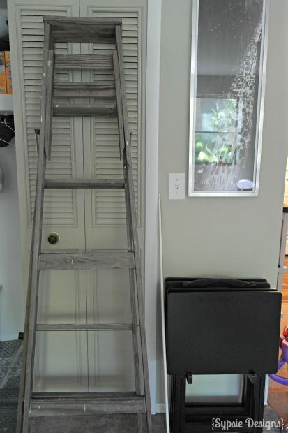two upcycled projects from one old ladder, bathroom ideas, home decor, repurposing upcycling